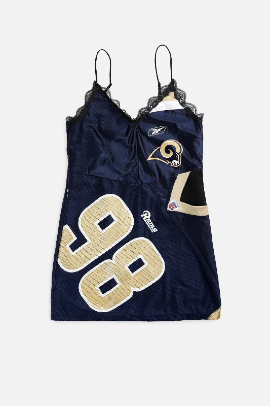 Premium Style Rework LA Rams NFL Lace Dress - M