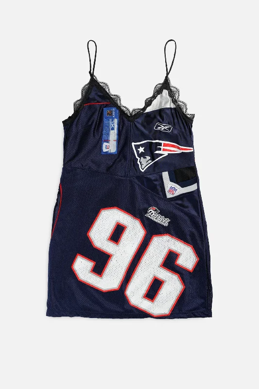 Women's Urban Fashion Rework New England Patriots NFL Lace Dress - S