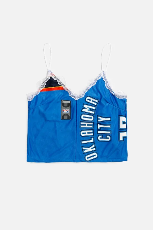 Save Big Rework Oklahoma City Thunder NBA Lace Tank - L