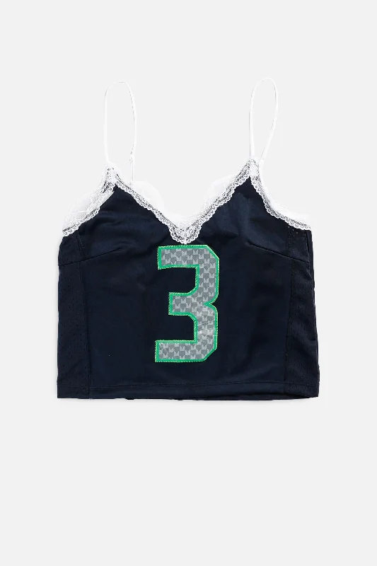 Graceful Fashion Rework Seattle Seahawks NFL Lace Tank - XS